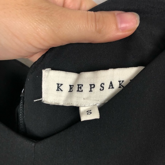 Keepsake the Label black open front layered gown - Picture 8 of 9